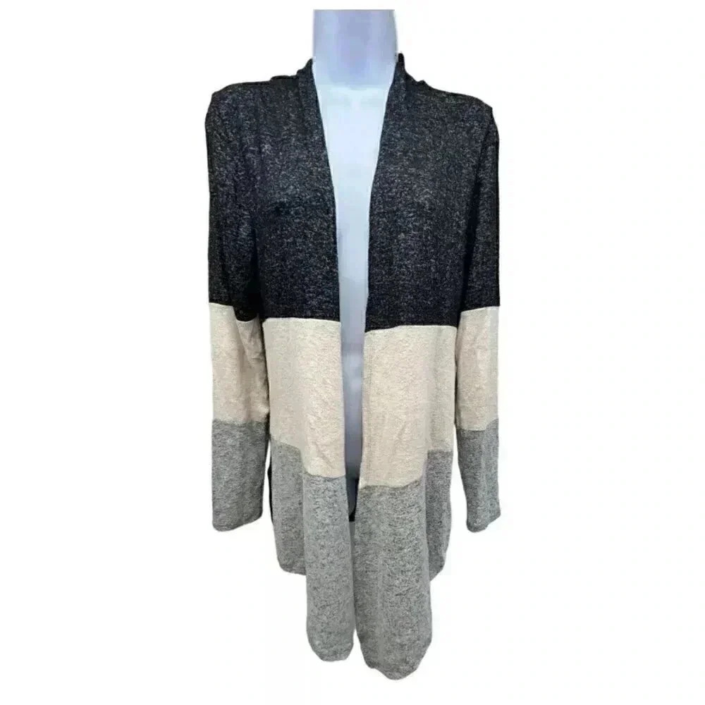 Mix by 41 Hawthorn color block cardigan Long Sleeves women’s Size Medium